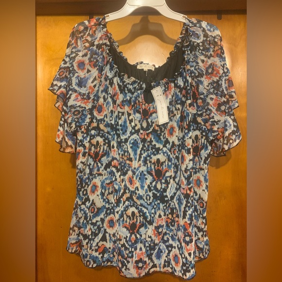 Joie de Vivre Tops - *Clearance-Final* NWT Joie de Vivre 2X Sheer Lined Top